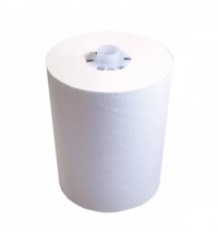 Бумажные полотенца Lime эконом в рулоне белые, 140м, 1 слой, 520140