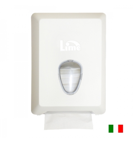 фото: Диспенсер для туалетной бумаги листовой Lime белый, mini, V укладка, A62201S