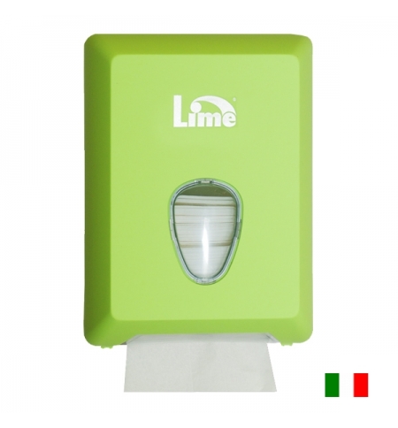 фото: Диспенсер для туалетной бумаги листовой Lime зеленый, mini, V укладка, A62201VES